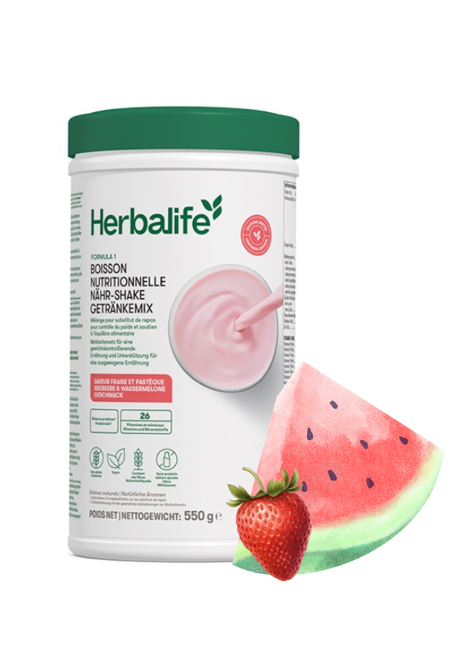 Formula 1-Shake Erdbeere & Wassermelone Saisonale Edition 550 g - LIMITIERTE AUSGABE